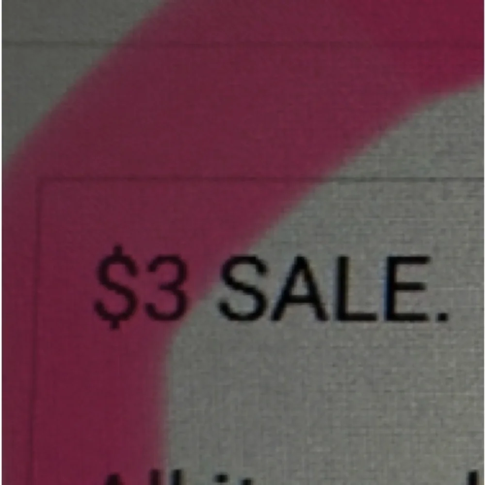 $3 SALE.